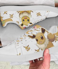 Eevee Pokemon Low top Leather Stan Smith Sneaker, Casual Shoes