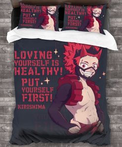 Eijiro Kirishima My Hero Academia Anime Bed Set Motivation Bedding