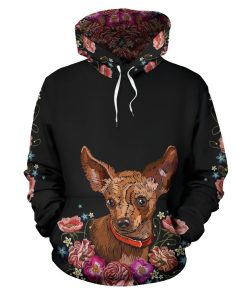 Embroidery Chihuahua Hoodie