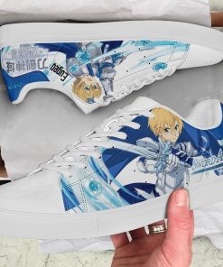 Eugeo Fight Sword Art Online Low top Leather Stan Smith Sneaker, Casual Shoes