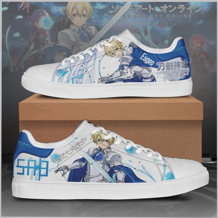 Eugeo Sword Art Online Low top Leather Stan Smith Sneaker, Casual Shoes