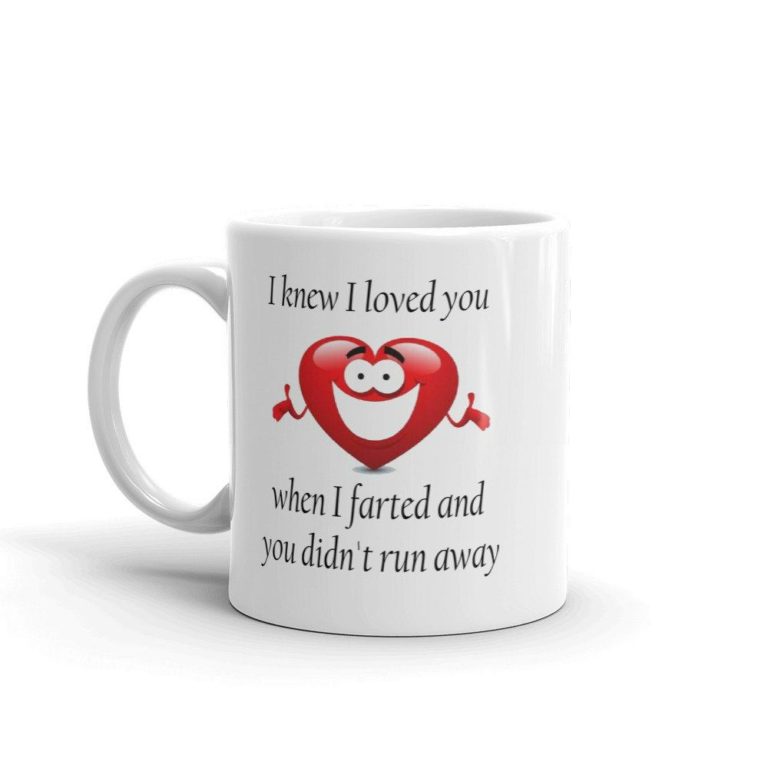 Fart Jokes I Love You Valentine Mug