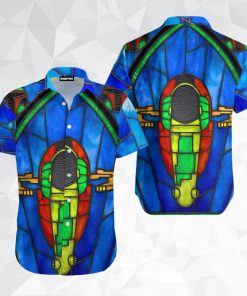 Fett’s Ship Glass Short Sleeve Printed Button Down
