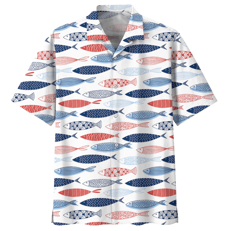 Fishing Casual Button Down Short Sleeve Shirt