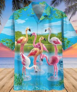 Flamingo Aloha Summer Hawaiian Shirt