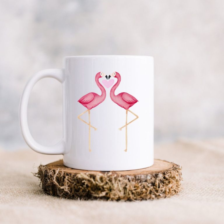 Flamingo Coffee Ceramic Mug