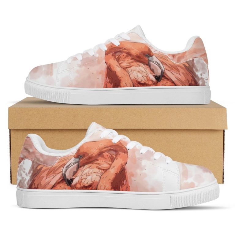 Flamingo Low top Leather Stan Smith Sneaker, Casual Shoes