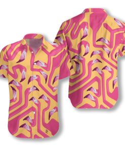 Flamingo Short Sleeve Printed Button Down Flamingo Short Sleeve Printed Button Down