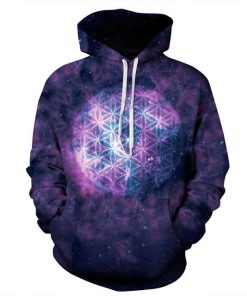 Flower of Life Galaxy 3D Hoodie