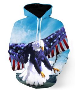 Fly High American Eagle Hoodie