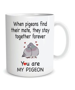 Funny Pigeon Ceramic Mug Gift For Her Or Him Couple In Love