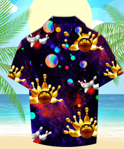Galaxy Bowling Space Hawaiian Shirt