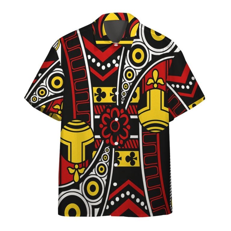 Gearhumsn 3D King Of Clubs Alexandre Casual Button Down Hawaiian Shirts