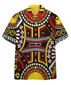 Gearhumsn 3D Queen Of Diamonds Rachel Casual Button Down Hawaiian Shirts