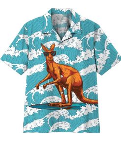 Gearhumsn 3D Surfing Kangaroo Casual Button Down Hawaiian Shirts Gearhumsn 3D Surfing Kangaroo Casual Button Down Hawaiian Shirts