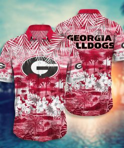 Georgia Bulldogs Button Down Hawaiian Shirt