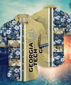 Georgia Tech Yellow Jackets Hawaiian Aloha Shirts NCAA