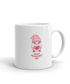 Gnome White Mug Valentine?s Day Gift Super Cute