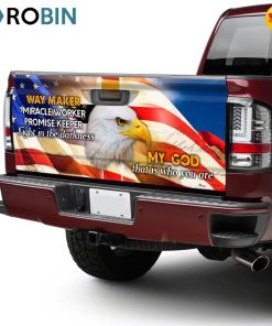 God And Eagles America Truck Tailgate Decal Sticker Wrap PS124TDv1 God And Eagles America Truck Tailgate Decal Sticker Wrap PS124TDv1