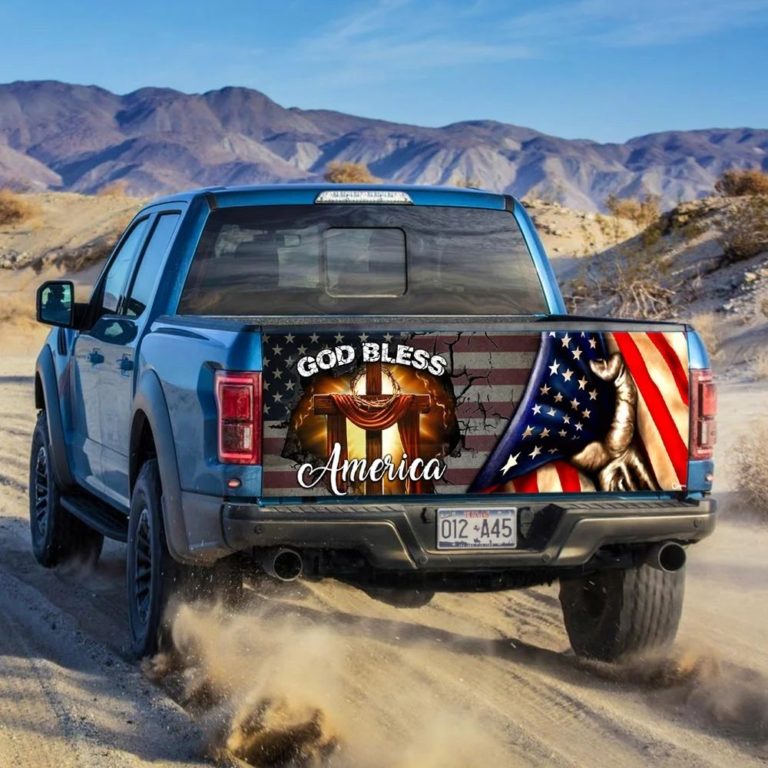 God Bless America Truck Tailgate Decal Sticker Wrap
