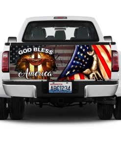 God Bless America Truck Tailgate Decal Sticker Wrap God Bless America Truck Tailgate Decal Sticker Wrap