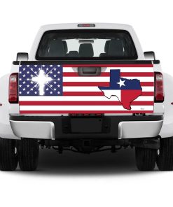 God Bless Texas Truck Tailgate Decal Sticker Wrap God Bless Texas Truck Tailgate Decal Sticker Wrap