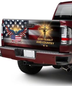 God, Family & Country Eagle American Truck Tailgate Decal God, Family & Country Eagle American Truck Tailgate Decal