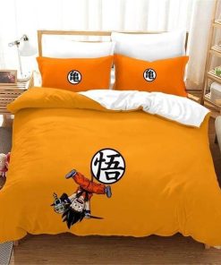 Goku Bed Set Kid Wisdom Meaning Kanji Dragon Ball Z Anime Bedding