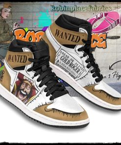 Gol D Roger Wanted Boot Sneakers Custom One Piece Anime Shoes