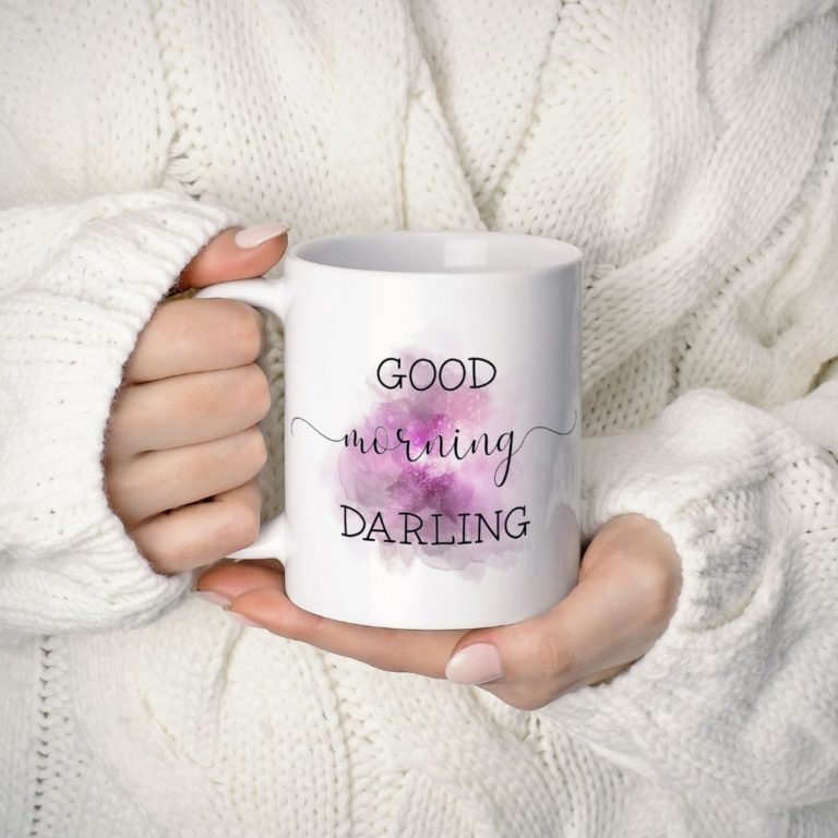 Good Morning Darling Personalised Splash Coffee Mug