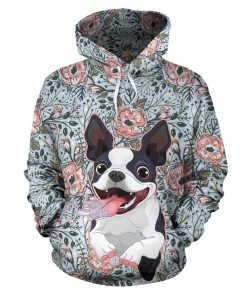 Goofy Boston Terrier Hoodie