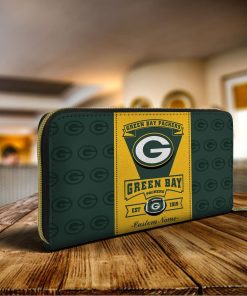 Green Bay Packers Custom Name Zip Around Wallets Green Bay Packers Custom Name Zip Around Wallets