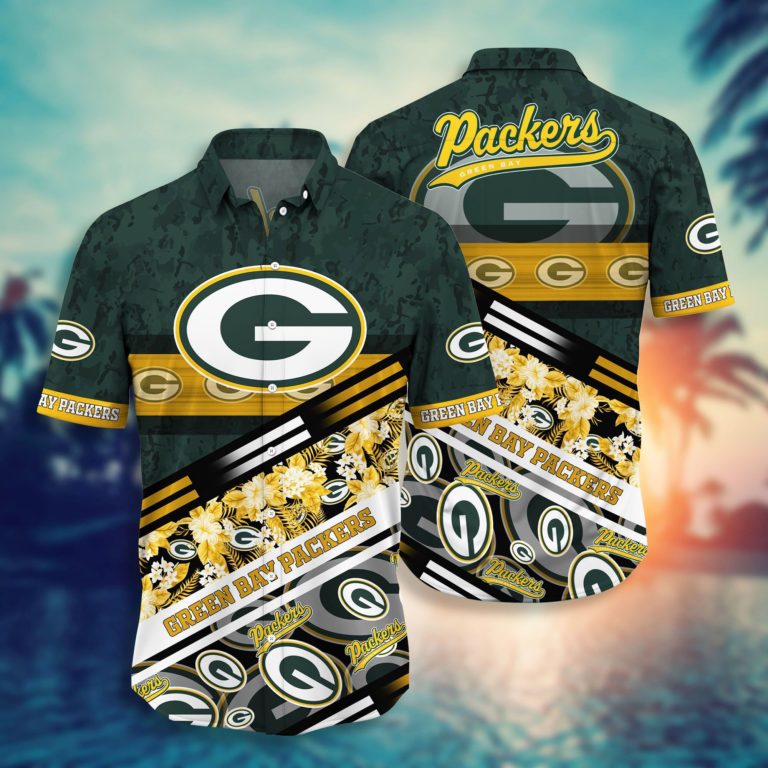 Green Bay Packers NFL Hawaiian Aloha Shirts NFL