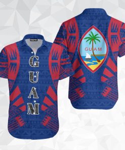 Guam Button Down Short Sleeves Shirt