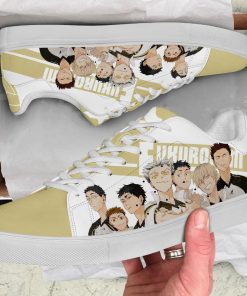 Haikyu Fukurodani Black Haikyu Low top Leather Stan Smith Sneaker, Casual Shoes