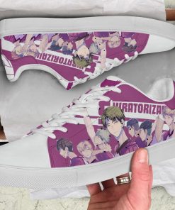 Haikyu Shiratorizawa Black Haikyu Low top Leather Stan Smith Sneaker, Casual Shoes