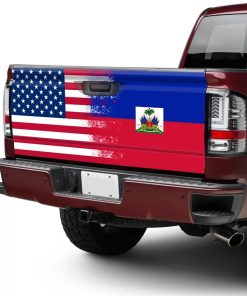 Haitian And American Truck Tailgate Sticker 375TD Haitian And American Truck Tailgate Sticker 375TD