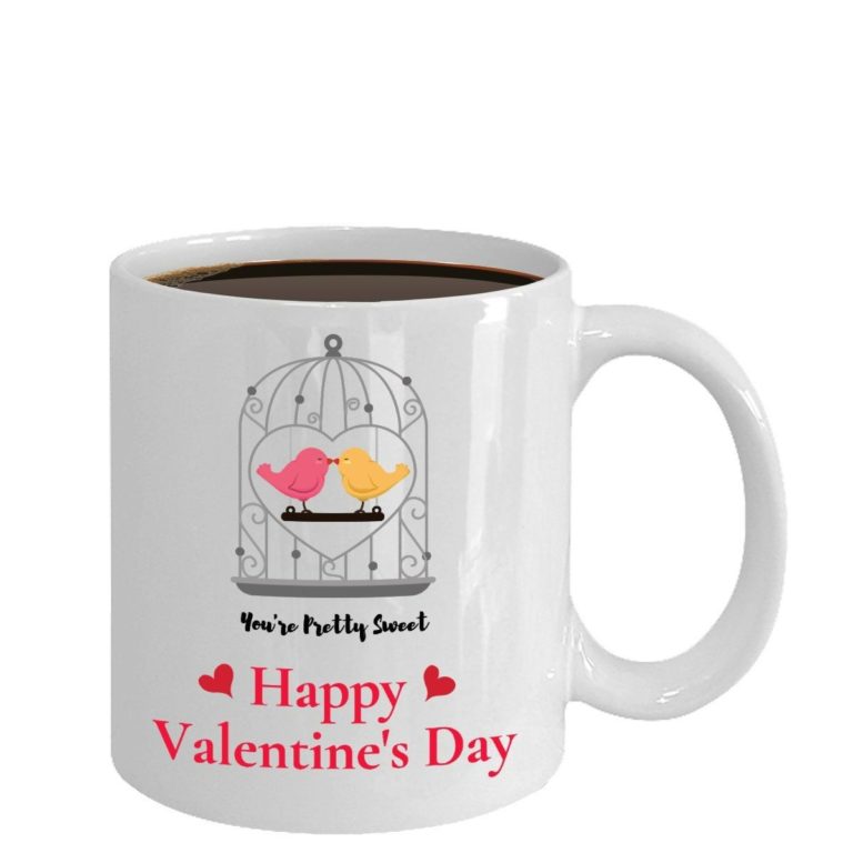 Happy Couple In Love Gift For Couple Love Birds Coffee Mug