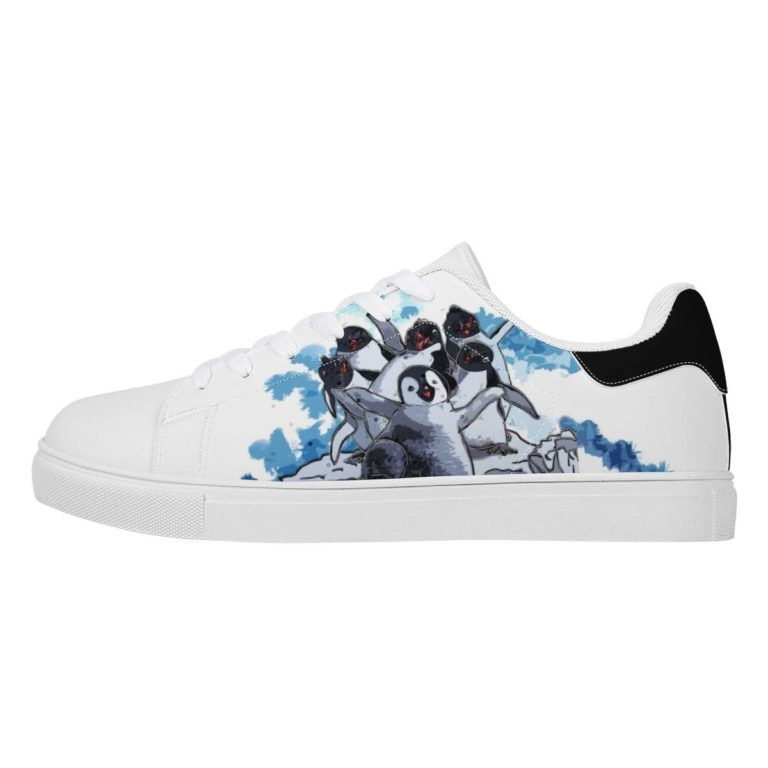 Happy Feet Penguin Low top Leather Stan Smith Sneaker, Casual Shoes