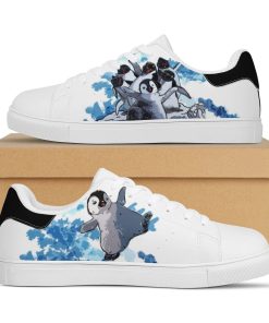 Happy Feet Penguin Low top Leather Stan Smith Sneaker, Casual Shoes Happy Feet Penguin Low top Leather Stan Smith Sneaker, Casual Shoes
