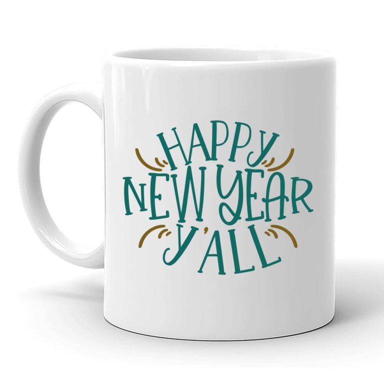 Happy New Year Y’ All Christmas Mug