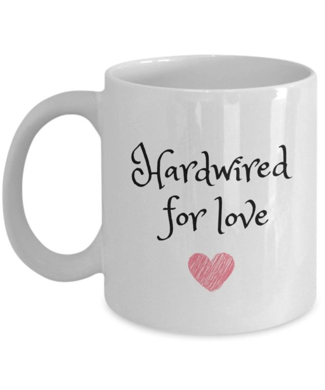 Hardwired For Love Valentines Mug