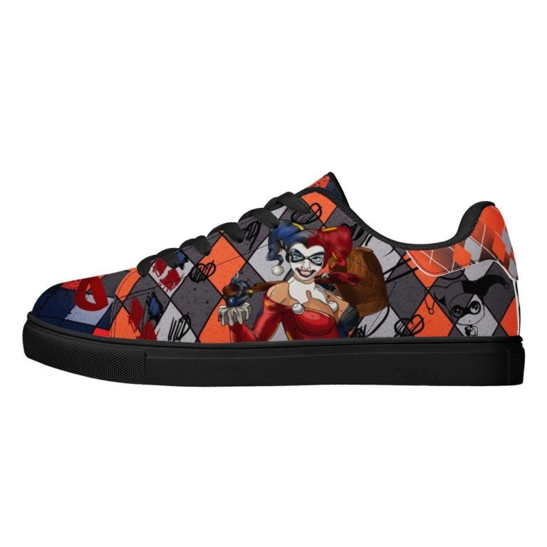 Harley Quinn Birds Of Prey Low top Leather Stan Smith Shoes, Custom Sneaker 030927