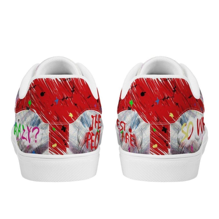 Harley Quinn Birds Of Prey Low top Leather Stan Smith Sneaker, Casual Shoes