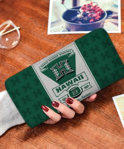 Hawaii Rainbow Warriors Custom Name Zip Around Wallets