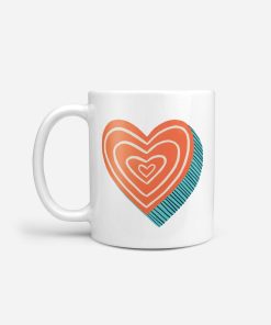 Heart Valentines Gift Coffee Lovers Ceramic Mug