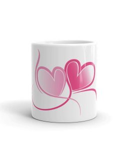 Hearts Coffee Mug Couple In Love