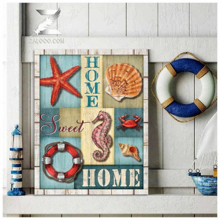 Home Sweet Home Wall Art Coastal Decor
