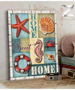 Home Sweet Home Wall Art Coastal Decor