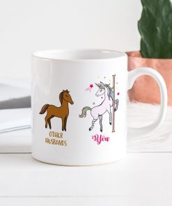 Horse And Unicorn Cute Valentines Gift Mug